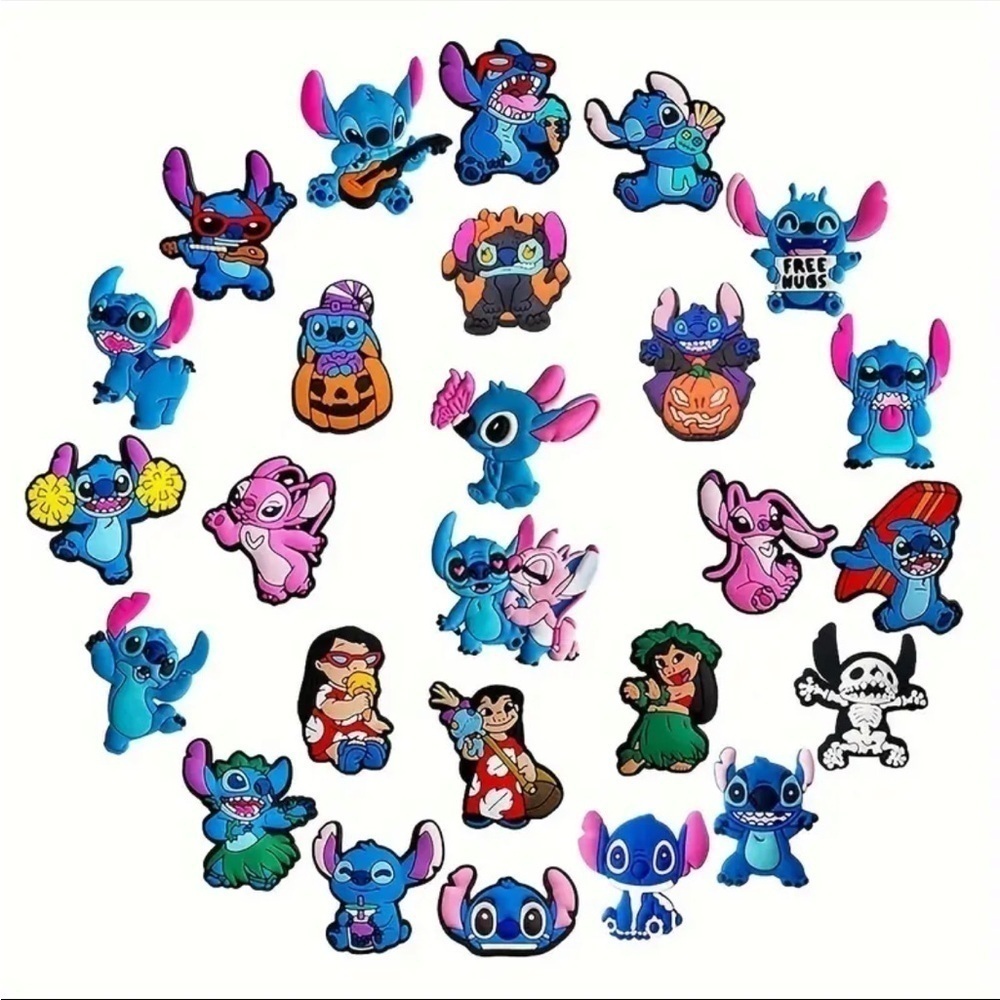 NWT Stitch 26pcs CROCS Charms - Silicone Shoe Ornaments - Lilo & Stitch. - Picture 2 of 4